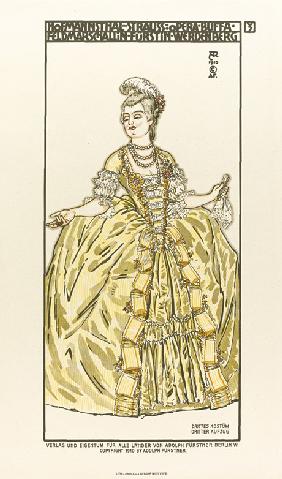 Kostümentwurf für die Oper "Der Rosenkavalier" von Richard Strauss 1910