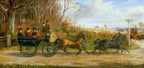 A Brake and Four going to a Meet 1873
