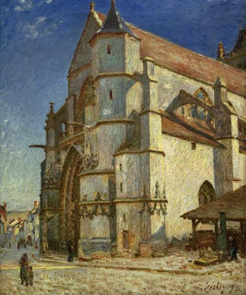 A.Sisley, Die Kirche von Moret von Alfred Sisley