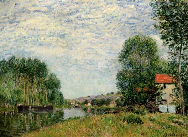 The Banks of the Loing at Moret von Alfred Sisley