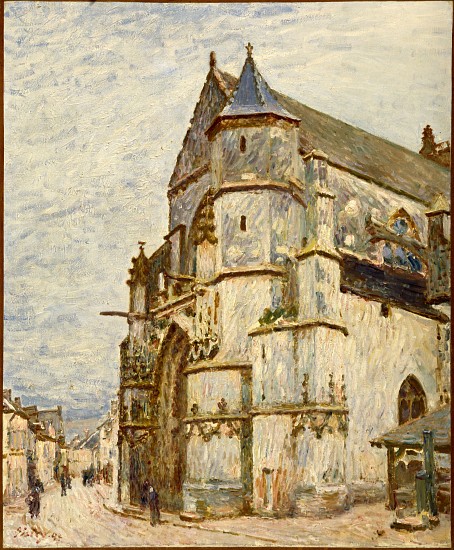 Church at Moret after the Rain von Alfred Sisley