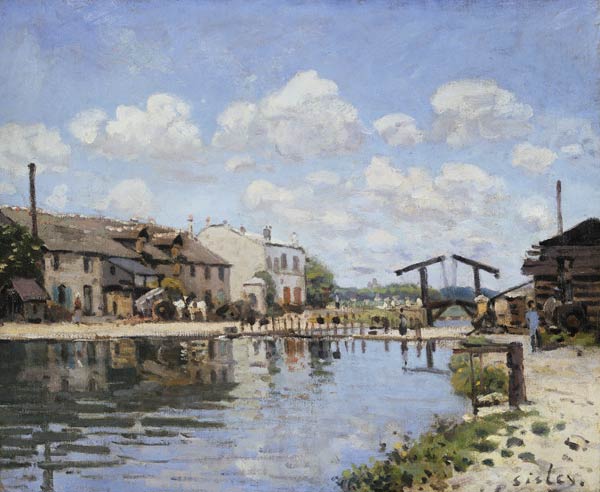A.Sisley, Kanal Saint-Martin von Alfred Sisley