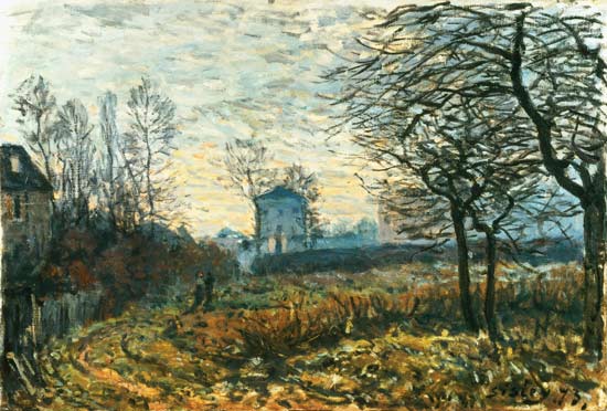 Landscape near Louveciennes von Alfred Sisley