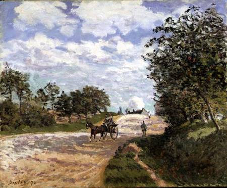 The Road from Mantes to Choisy le Roi von Alfred Sisley