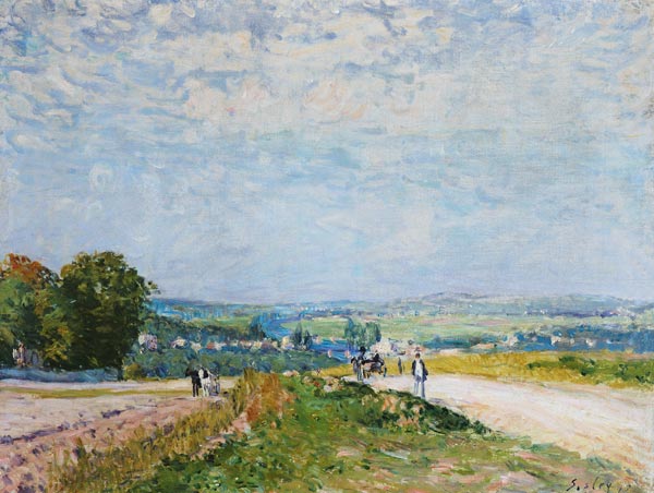 The Road to Montbuisson at Louveciennes von Alfred Sisley
