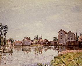 Moret, Fluss und Brücke 1892