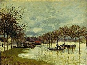 Überschwemmung an der Route de Saint-Germain von Alfred Sisley