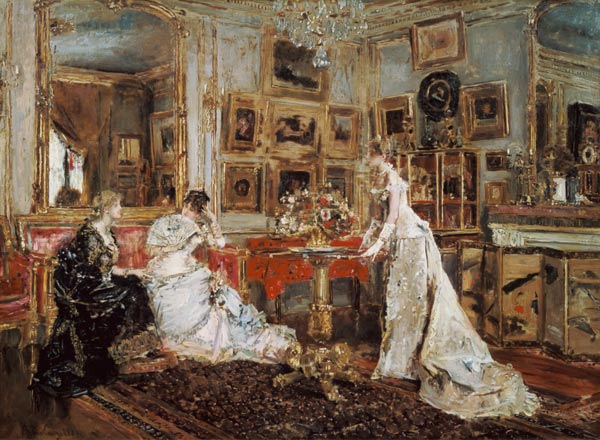Das Schreibzimmer des Malers, 1880. von Alfred Stevens