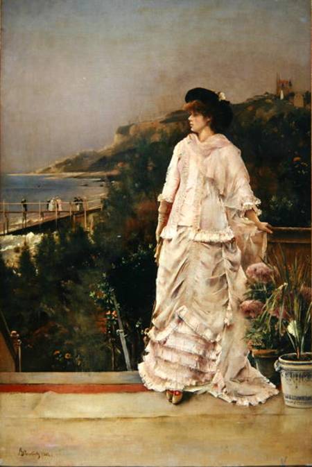 Woman on a Terrace von Alfred Stevens