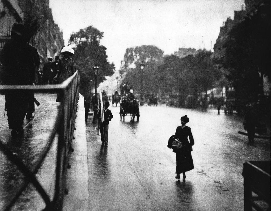 Paris Straßenszene mit Fußgängern von Alfred Stieglitz