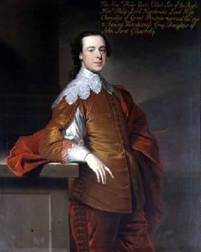Portrait of the Honourable Philip York, son of Lord Hardwicke, High Chancellor of Great Britain signed and