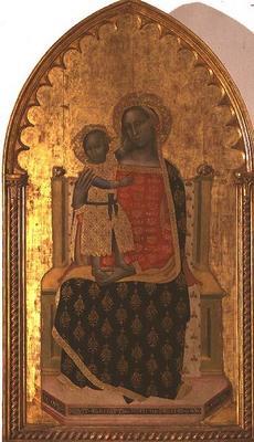 Madonna and Child Enthroned, 1372 (tempera on panel) 1793