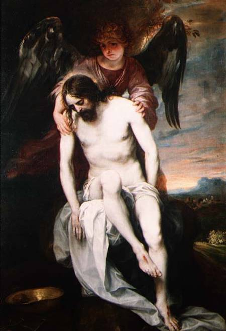Dead Christ Supported by an Angel von Alonso Cano