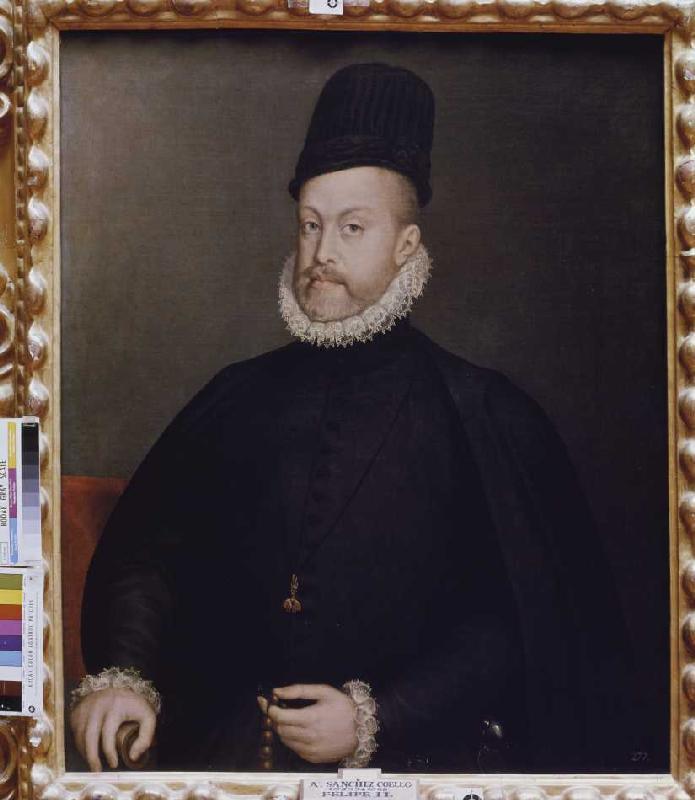 Bildnis Philipps II. von Spanien von Alonso Sánchez-Coello