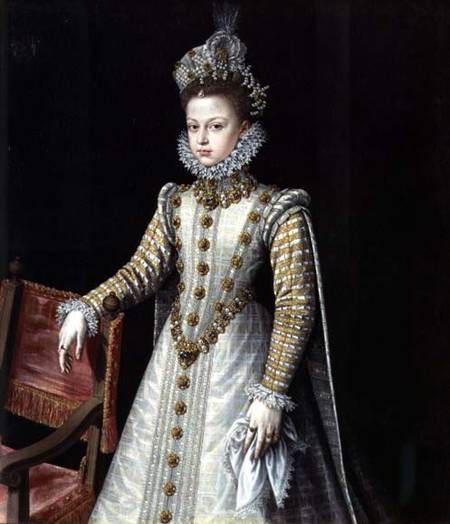 The Infanta Isabel Clara Eugenie (1566-1633) von Alonso Sánchez-Coello