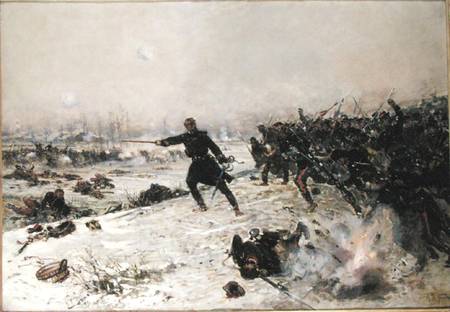 Episode of the War of 1870, Battle of Chenebier, 16th January 1871 von Alphonse Marie de Neuville