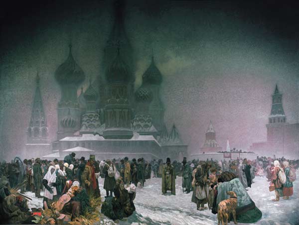 Das slawische Epos: Die Aufhebung der Leibeigenschaft in Russland 1861. von Alphonse Mucha