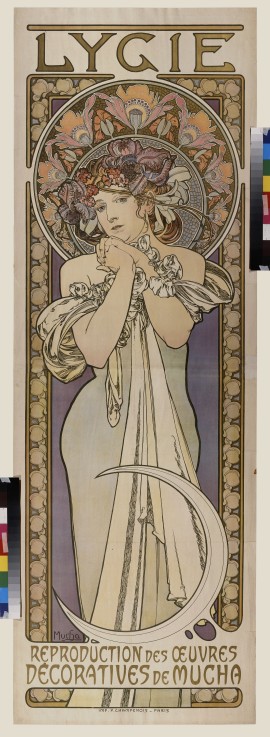Plakat für die Tanzgruppe Lygie (Oberteil) von Alphonse Mucha