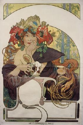 Werbeplakat für ''Bières de la Meuse''.