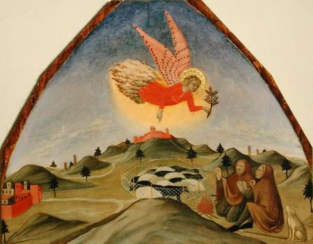The Annunciation to the Shepherds von also Ansano di Pietro di Mencio Pietro