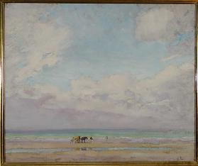 Clamming, Normandy Beach, um 1911