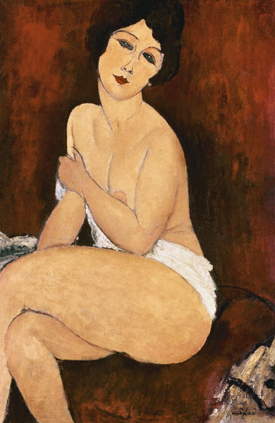 Sitzender weiblicher Akt von Amedeo Modigliani