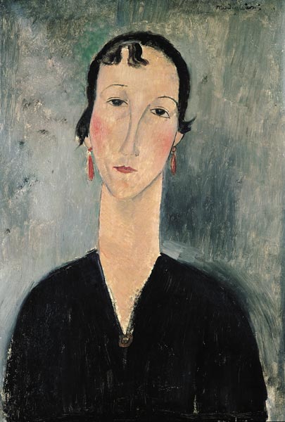 Woman with Earrings von Amedeo Modigliani