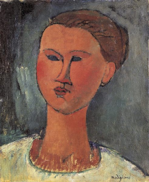 A.Modigliani / Head of a Woman / 1915 von Amedeo Modigliani
