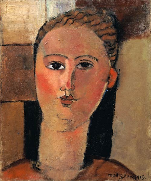 Das rote Gesicht. von Amedeo Modigliani