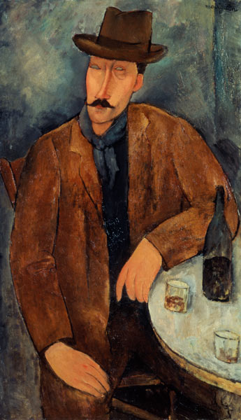 A.Modigliani, L Homme, c.1918-19. von Amedeo Modigliani