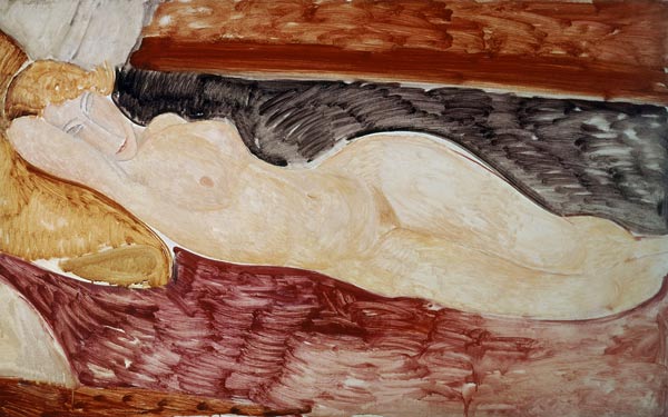 A.Modigliani, Reclining act von Amedeo Modigliani