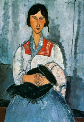 Gypsy Woman with a Baby 1919