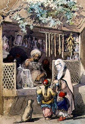 Turkish Figures at a Sweetmeat Stall 1851