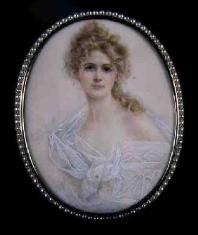 Engagement Portrait of Ruth Moore (1873-1967) 1899  on