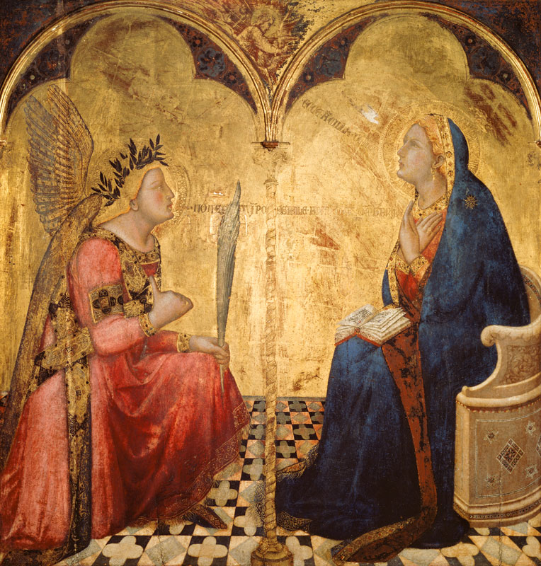 Verkündigung an Maria von Ambrogio Lorenzetti