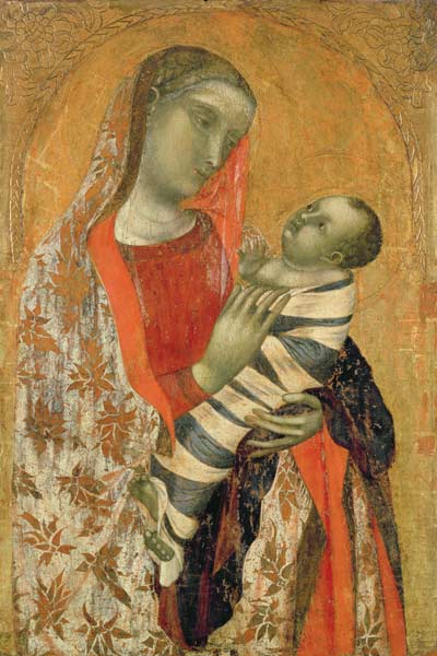 Maria mit Kind von Ambrogio Lorenzetti