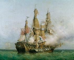 The Taking of the 'Kent' by Robert Surcouf (1736-1827) in the Gulf of Bengal, 7th October 1800 1850