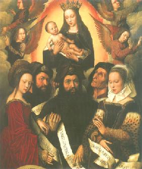 Verherrlichung der Jungfrau Maria mit Propheten und Sibyllen um 1530-32