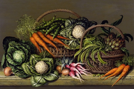Basket of Vegetables and Radishes von  Amelia  Kleiser