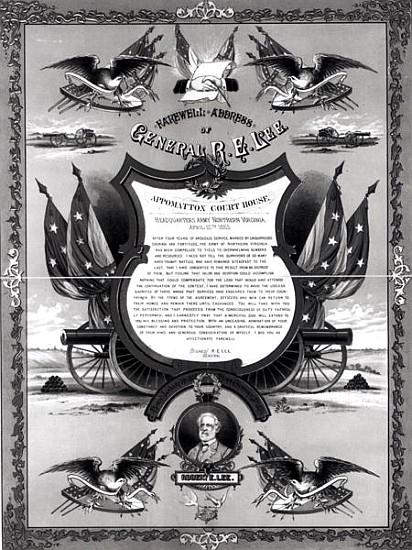 Farewell Address of General Robert E. Lee, published Burk and McFetridge von American School