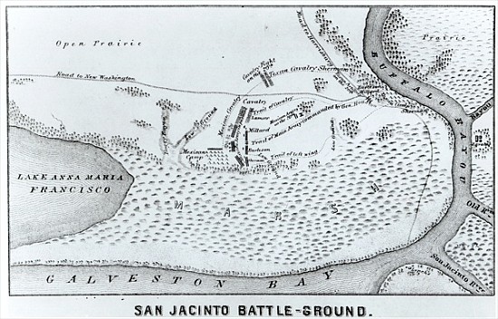 Ground Plan of the Battle of San Jacinto von American School