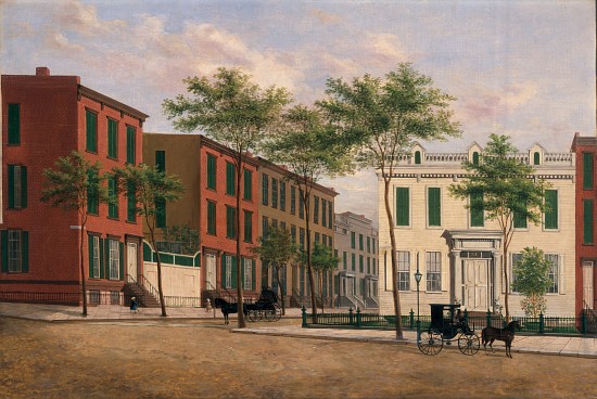 Street in Brooklyn, 1880-90 von American School