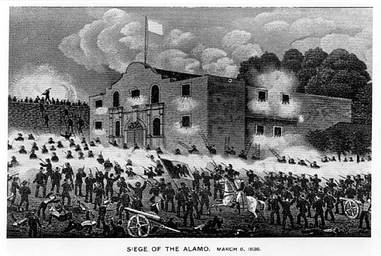 The Siege of the Alamo, 6th March 1836, from ''Texas, an Epitome of Texas History, 1897'', by Willia von American School