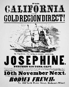 Clipper Ship Poster, 1849 (print) 1889