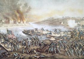 The Battle of Fredericksburg, 13th December 1862 (litho) 14th