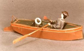 Toy boat and sailor, Ives, 1869 (wood & metal) 1625