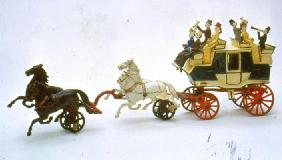 Toy stagecoach 1900