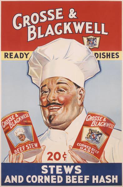 Advertisement for Crosse & Blackwell Ready Dishes, printed by The American Litho Co., New York c.1940