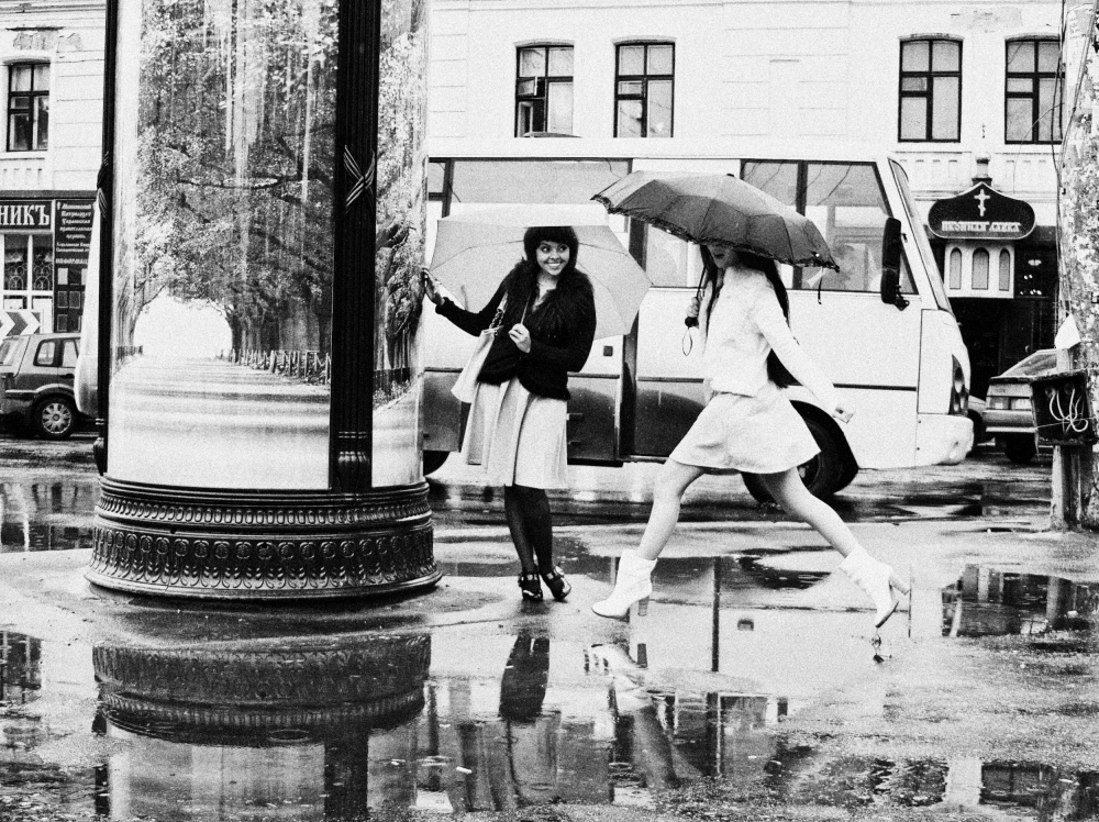 Ein Tag im Regen von Anastasiia Zapselskaya