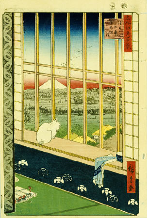 Asakusa Rice Fields During The Festival Of The Cock von Ando oder Utagawa Hiroshige
